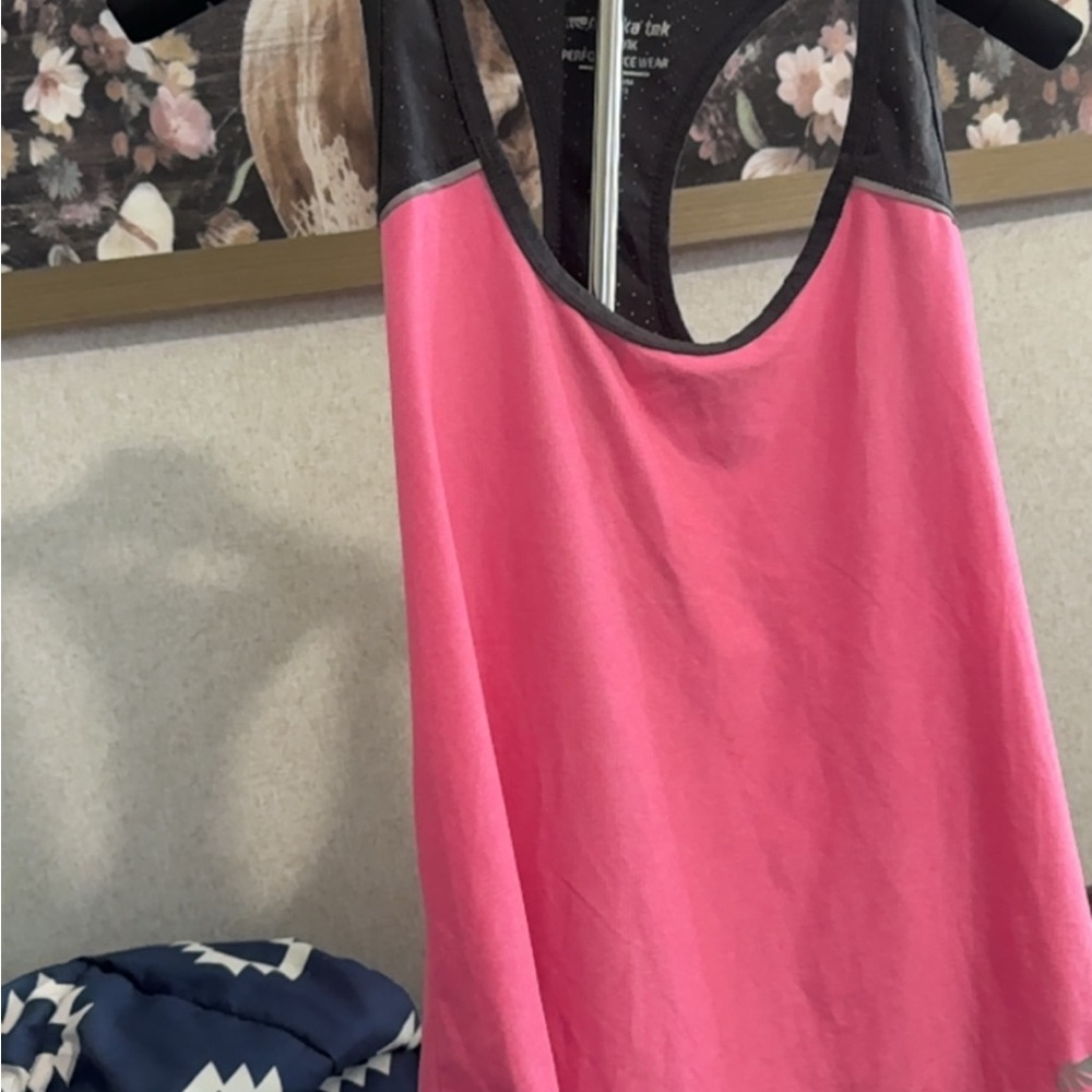 Marika Pink Racerback Sleeveless Tank Top